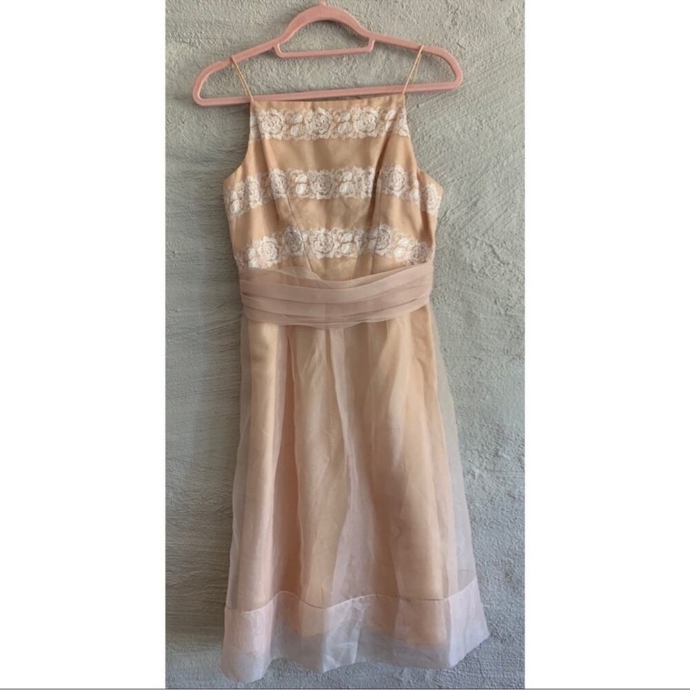 Laundry by Shelli Segal Embroidered Lace Ballerina Ballet Style Dress